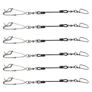 Higdon Outdoors Battleship Jerk Rig Clips 6/ct 6.25 In