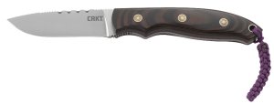 CRKT 2861 Hunt'N Fisch 2.99" Fixed Blade, G10 Handle, Leather Sheath