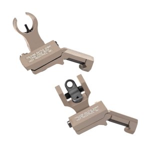 TROY SSIG-45S-HRFT-00 45° Battle Sight FDE HK Front Round Rear