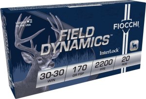 Fiocchi Field Dynamics 3030C 30-30 Win 170 gr FSP 20 rd Ammo