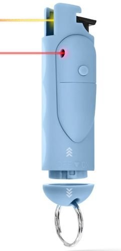 Guard Dog AccuFire2 Pepper Spray Blue Laser Sight Keychain 1/2 oz