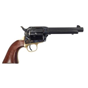 UBERTI 1873 Cattleman II 9mm / 357 Mag Dual Cylinder 6rd 5.5" Single Action Revolver - Brass / Blued