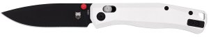 CobraTec CTRGTSIL Regent Silver Folding Knife 3.25" D2 Blade Titanium
