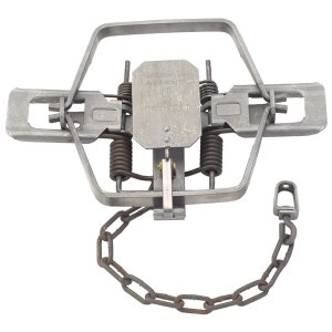 Duke Coil Spring Trap No. 4 - 6 1/2" Jaw Spread - Model 502 - Silver Color