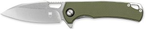 CobraTec CTCLNHRBLK Wolverine 3.12" D2 Steel Blade Green G10 Handle