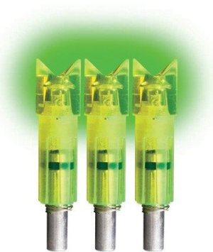 Lumenok ECC3G Lighted Nock Green Crescent Easton Carbon 3-Pack