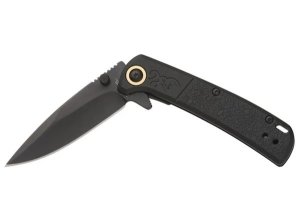 BRN BM SLIM FLDR 2.75" DRP PNT KNF BLK