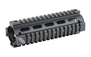 XTS MT021 Two Piece Quad Rail Handguard AR Carbine Length Black Aluminum