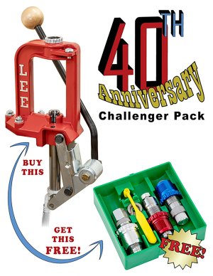 Lee Precision 92134 Challenger Press 40th Anniv. w/9mm Breech Lock Dies