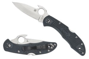 Spyderco C11PGYW Delica SL-PL W-Wave Gray Knife