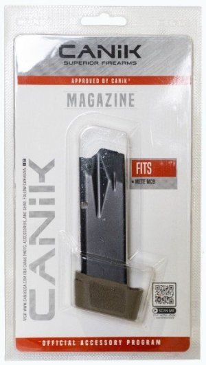 Canik MC9 15rd 9mm Luger Magazine Flat Dark Earth