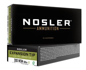 Nosler 40152 .300 WSM 180 Grain E-Tip SP 20 Rounds Brass Cased