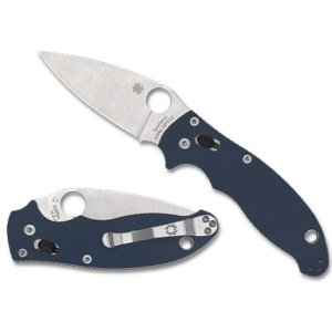 Spyderco C101GPCBL2 Manix 2 CPM SPY27 Cobalt Blue G10 Handle Knife