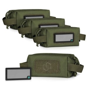 Savior Equipment Mini Loose Sac Soft Ammo Carrier 4 Pack OD Green6.75x3.25x3in SP-MINIAMST-4P-OG