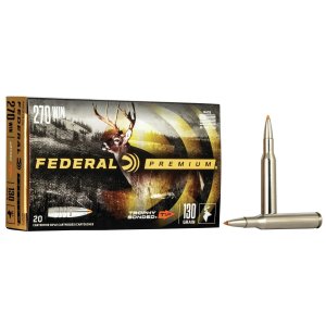 Federal Premium Trophy Bonded Tip 270 Winchester 130 Grain 20 Rounds