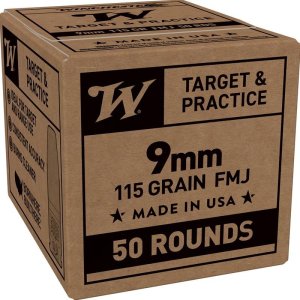 WIN SERVICE GRADE 9mm 115gr FMJ 50/20 Winchester Ammo
