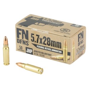 FN America DFNS 5.7x28mm 30gr Jacketed Hollow Point 50rd Box 5.7 x 28 mm