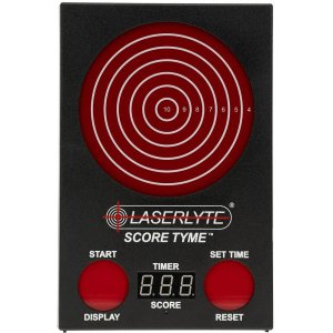 LaserLyte ScoreTyme Scoring Target Black/Red Reactive Portable