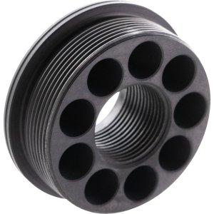 CMMG 11DB016 Zeroed HUB Mount Fits 5/8"x24 Stainless Steel Black