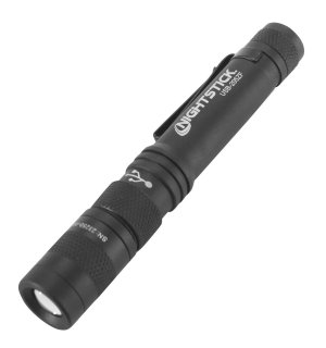 Nightstick USB Zoom Focus Flashlight Li-Ion Black