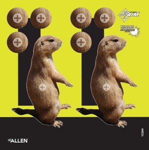 Allen 15264 EZAim SplashTarget Prairie Dog 8x8 6pk