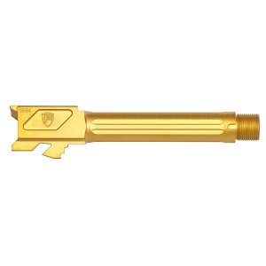 Fortis FM-G19-TB-TiN 9MM 4.5" Threaded Barrel Gold TiN for Glock 19/19X