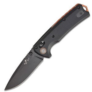 Bear & Son Nekama II 3.5 In Black & Copper Aluminum Handle 14C28N Blade