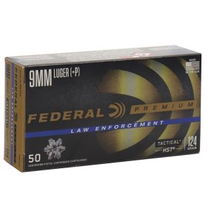FEDERAL P9HST3 9mm 124gr HST JHP +P 50Rd Box