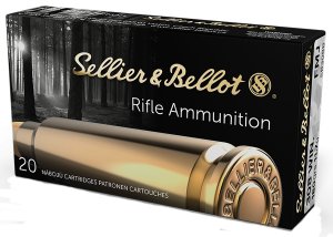 Sellier & Bellot SB308B Rifle 308Win 180gr Full Metal Jacket 20 Per...