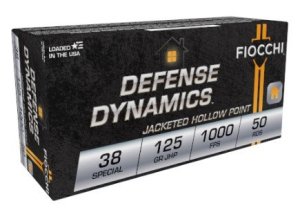 Fiocchi 38F .38 Special 125 Gr JHP Ammo 50 Rounds