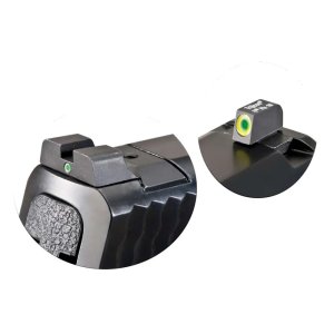 AmeriGlo SW301 i-Dot Sight Set for S&W M&P Green Tritium Front/Rear
