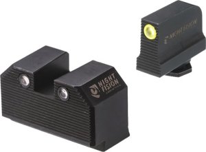 Night Fision Tritium Sights G17/19/45 RMR Yellow Front/Rear Set