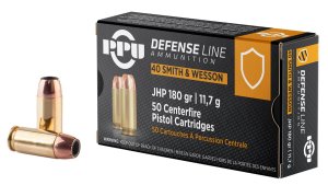 Prvi Partizan PPD40 Defense .40 S&W 180 Grain JHP 50 Round Box