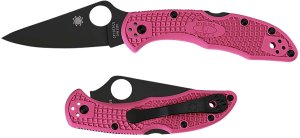 Spyderco C11FPPNS30VBK Delica Pink FRN S30V Blade