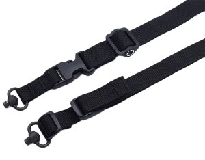 Tac Shield Warrior 2N1 QD Push-Button Padded Sling Black