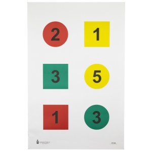 Action Target DT4A100 Training Targets 23"x35" Multi-Color 100 Pack