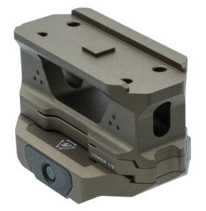 Strike Industries SI-T1 Riser Mount FDE 1 In 6061-T6 Aluminum Low Profile