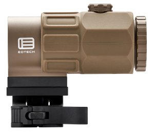 EOTech G45.STSTAN Magnifier, Tan, Fog-Resistant Optics, 2.6" Eye Relief, 4.4 Degree View, Shift Side Mount