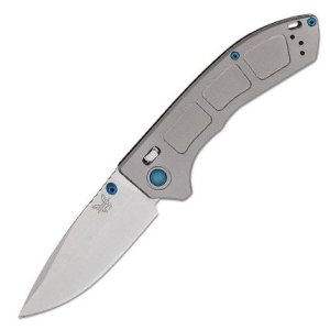Benchmade 748 Narrows 3.4" Folding Drop Point Blade Titanium Handle