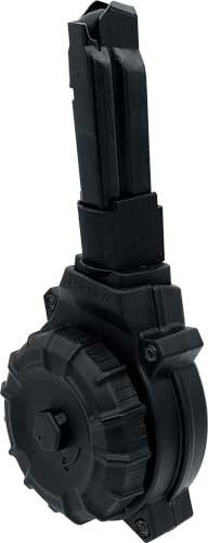 ProMag DRMA81 9mm Luger Drum Magazine 30 Rounds Polymer Black