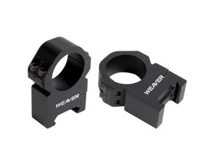 Weaver Precision Scope Rings 30mm Medium-Height Matte Black