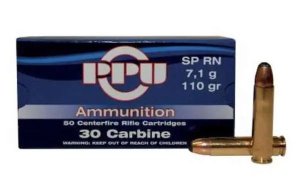 Prvi Partizan PP30S .30 Carbine 110GR SP 50rd Box