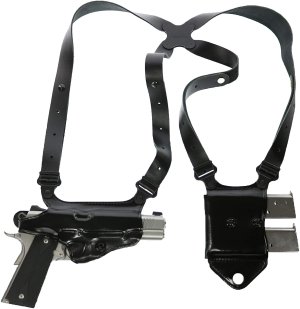 Galco MCII870B Miami Classic II Shoulder Holster Black Full Grain Leather
