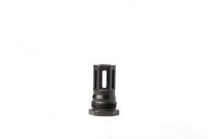 HUXWRX Stiction Lock Comp 9MM Black 13.5x1mm LH Threaded Muzzle