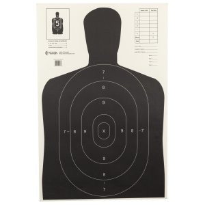 Action Target B27EBLACK100 23"x35" Silhouette Paper Targets 100 Pack