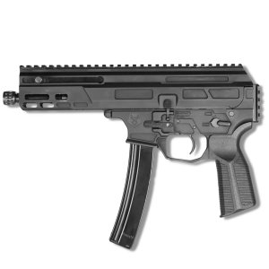 MAT9-K MP5 9MM 5" 33RD BLK Roller Delayed 9mm Bufferless Pistol, Last Round Bolt Hold Open Ambi Mag Release, Non-Reciprocating Charging Handle and Safety Selector Billet Aluminum, Brace Ready 1913 Pic Rail, MP5 Mag Compatible
