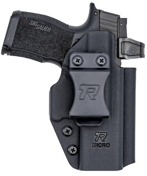 ROUNDED Universal Compact Kydex IWB Holster Black Right-Hand