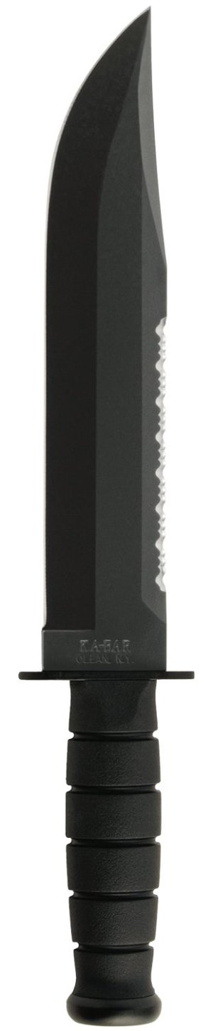 Ka-Bar Big Brother 2211 9.38 In Serrated/Plain Blade Kraton Handle