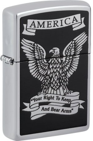 Zippo WINDPROOF LIGHTER EAGLE RIGHT TO BEAR
