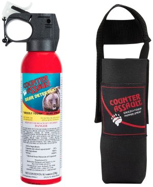 Counter Assault 15067025 Bear Spray 8.1oz 32ft Range 7s Spray with Holster